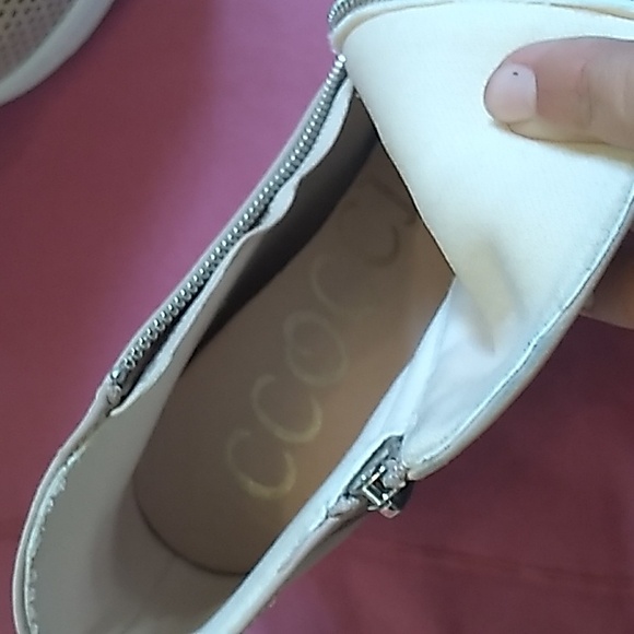 Women's Ccocci  wedge boots size 8.5 and light pink - Picture 9 of 10